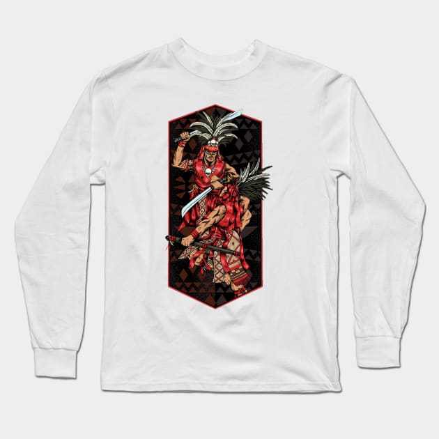 dayak art Long Sleeve T-Shirt by bpkardijan